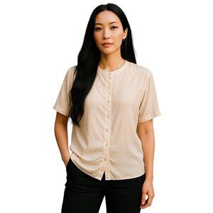 Spencer Jeremy Vintage 90’s Silk Blouse Cream Size M